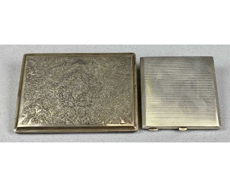 SILVER COLLECTABLES including a vintage powder compact with engine turned decoration, Birmingham 1944, W D Pritchard, and a M