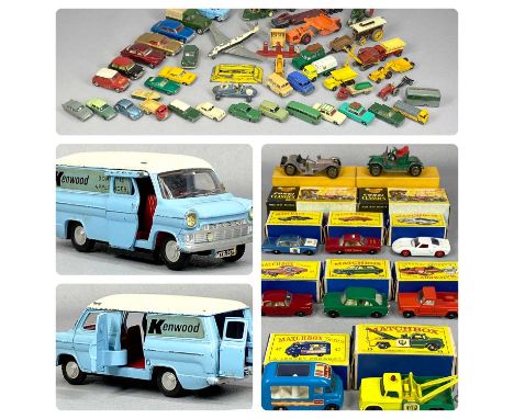 ASSORTED DIE-CAST SCALE MODEL VEHICLES including boxed Matchbox No's. 13, 47, 53, 55, 59, 64 and 71, boxed Corgi 9032 1910 Re