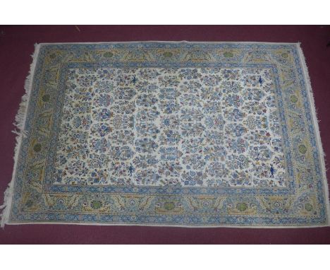 A 20th century signed Kirman carpet with English William Morris Free Spirit design, 335 x 220cm 