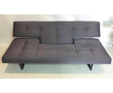 A contemporary 3 seater sofa bed by Innovation Denmark, W.201 D.110cm 