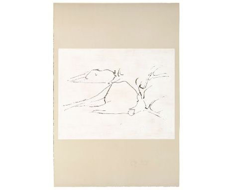 Joseph Beuys (Kleve 1921 - Düsseldorf 1986). Tote Hirsche. 1982. Radierung/Papier/Arches. 44,5 x 57,5 cm. Ungerahmt. R. u. mi