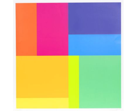 Richard Paul Lohse (Zürich 1902 - Zürich 1988). Bewegung von acht Farben um eine Achse. Siebdruck. 57 x 57 cm. Ungerahmt. R. 