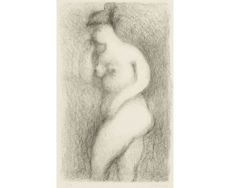 Marino Marini (Pistoia 1901 - Viareggio 1980). Weiblicher Akt. Lithographie. 44,5 x 27,5 cm. R. u. mit Bleistift sign. Marino