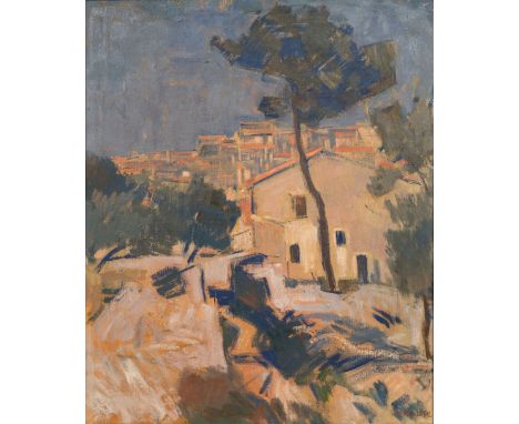 Heinrich Krause (Rodaun 1885 - Wien 1983). Stadt in Dalmatien. Öl/Lw. 75 x 62 cm. R. u. sign. Krause.   - Österreichischer La