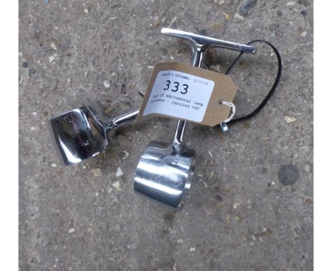 Pair of whitemetal lamp brackets - carries VAT&nbsp;&nbsp;Estimate£20-25