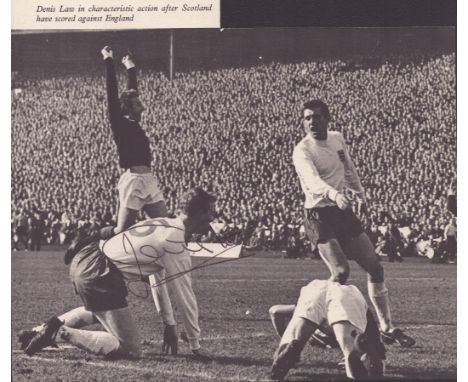 Jack Charlton OBE DL 1966 World Cup Winner signed Black and white magazine photo. Good condition. All autographs come with a 
