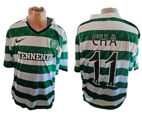 Cha Du-ri signed Celtic F.C Nike replica home shirt signature on back. Size Large. Good condition. All autographs come with a