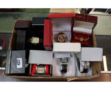 Large box of assorted watches to include Pivot, Pod, Rotary, Starlett etc.
