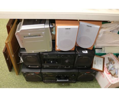 Panasonic X85 Stereo, Sony CFS-1025L Stereo and a Sony Stereo system