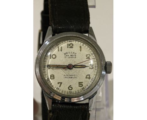 Boillat Les Bois 17 Jewels Incabloc Automatic Wrist Watch