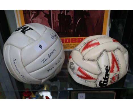 Mitre Delta FIFA Approved Football and a signed Mitre Football 