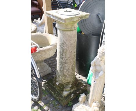Garden Sundial on column base 