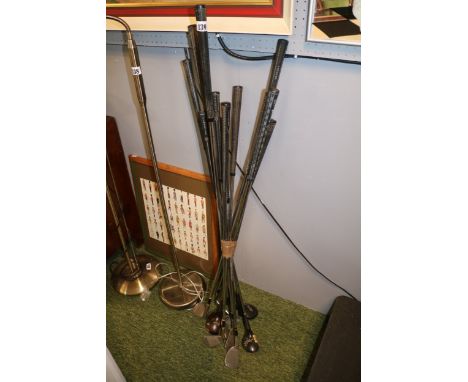 Collection of assorted Golf Clubs to include Bruce Devlin Gold Line 