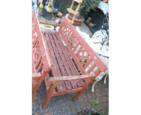 Wooden Slatted Garden Bench 