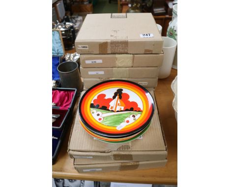 Good collection of Wedgwood Clarice Cliff collectors plates (x14)