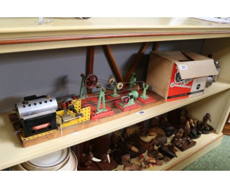 Boxed Mamod TE1A and a Large Meccano Steam Engine 