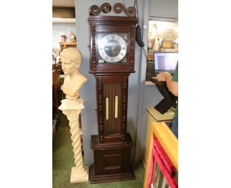West German Longcase clock with Art Deco style dial 