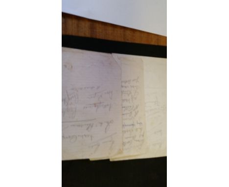 FOOTBALL, signed lined pages, late 1940s, mainly Arsenal, inc. Compton, Barnes, McPherson, Logie, Smith etc., also Corbett (W