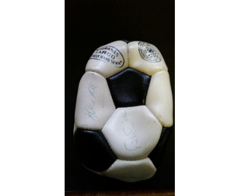 FOOTBALL, signed Khoranas football, by 1970/1 Arsenal Double-winning squad, inc. George, Wilson, Armstrong. McLintock etc., 1