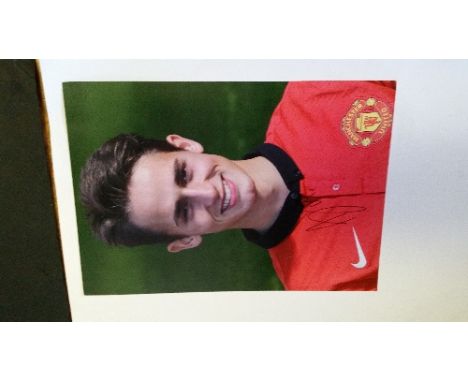 FOOTBALL, signed colour photo (8 x 10) by Adnan Januzaj, h/s portrait for Manchester United, EX