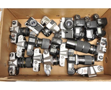 A Selection of Various Cameras, including Olympus Trip 35, Minolta Dynax 404si with AF f/1.7 50mm and more (a lot)