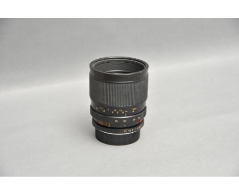 A Leitz Vario-Elmar-R f/3.5-4.5 28-70mm Lens, black, serial no. 3646045