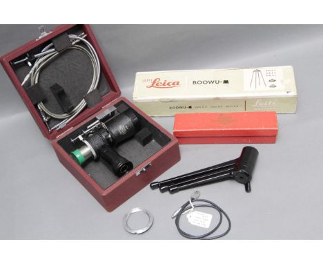 A Small Selection of Leitz Accessories, including BOOWU, Leica tripod and more (a lot)