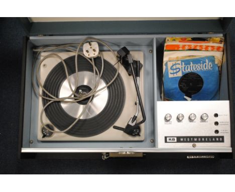 Record Player, A Kolster Brandes Westmoreland Stereophonic portable made in England, in very good condition sold untested