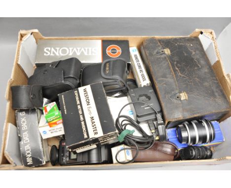 A Selection of Various Accessories, including Weston Euro-Master, extension tubes, Minolta accessories and more (a lot)