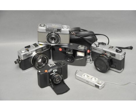 A Selection of Various Cameras, including Leica Mini Zoom, Olympus 35RD, Minox 35GL and others (a lot)