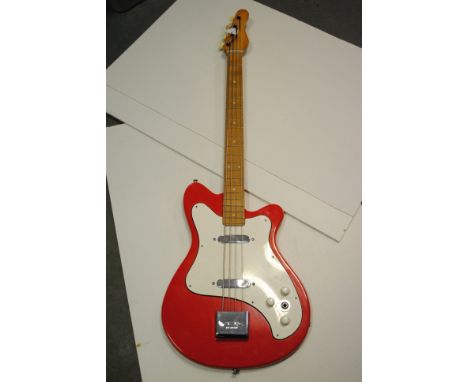Bass guitar, vintage Vox Clubman apparantly early 1960s, good condition
