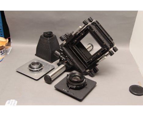 Toyo 5x4 Monorail Camera, with an f/9 300mm Apo-Gerogon lens an f/4.5  180mm Xenar and other camera accessories