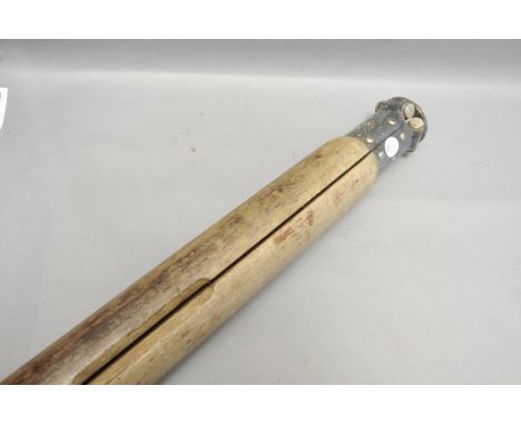 A Large Wooden Surveying Tripod, AF