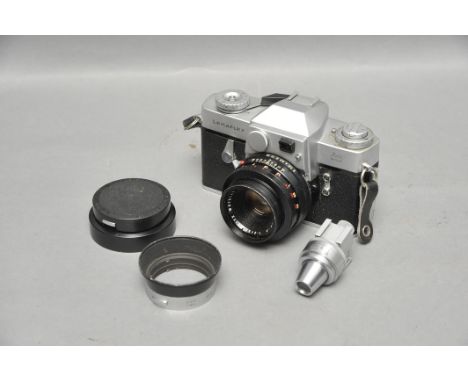 A Leica Leicaflex SLR Camera, with Leitz Summicron-R f/2 50mm lens