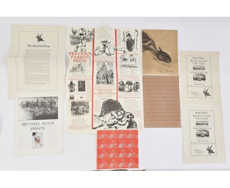 Private Press&nbsp; - prospectus, printing, ephemera - to inlude Libanus Press, Jardine Press, Count Potocki of Montalk, The 