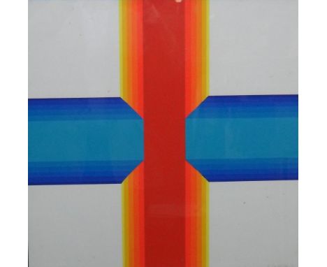 ** Kalkoff (20th century), Abstract composition, screenprint,  signed and dated '67, 50.5cm x 50.5cm.