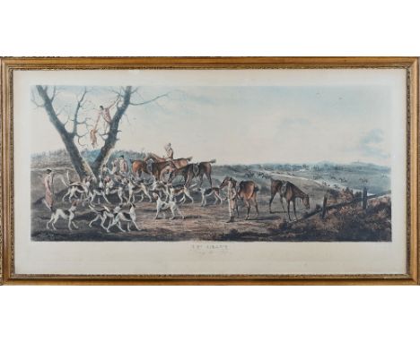 After Richard Barrett Davis, Going out; Hunting in cover; The Chase; and The Death, by T. Sutherland, a set of four colour aq
