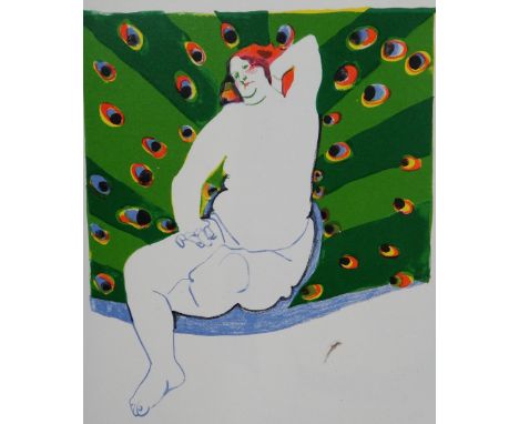 Anne Urquhart (20th century), Reclining nude, colour lithographs, five duplicates, all signed, numbered and dated '77, unfram