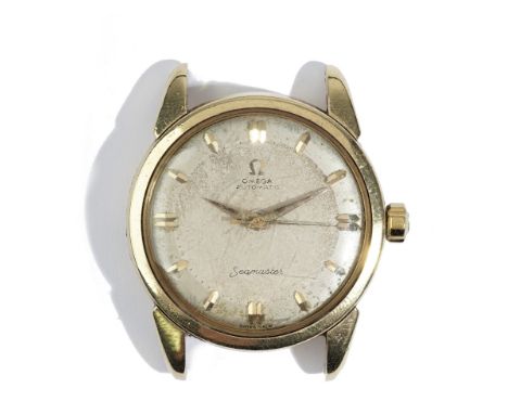 An 18ct gold Omega Seamaster Automatic circular cased gentleman's wristwatch, the jewelled automatic movement detailed Omega 