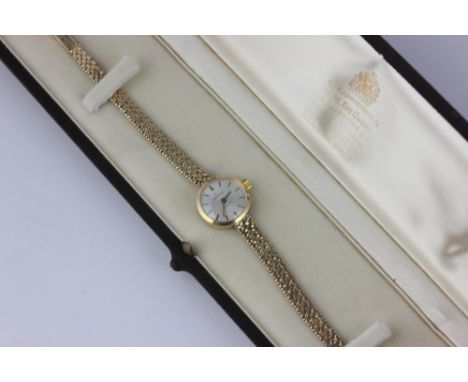 A lady's 9ct gold bracelet watch by Garrard 15.5g