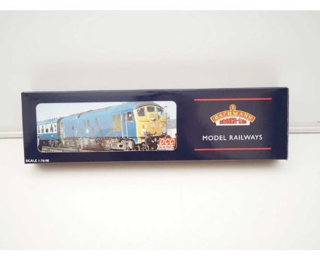 A BACHMANN OO gauge 32-425DS Class 24 diesel loco in BR blue livery - DCC sound fitted - VG/E in VG box