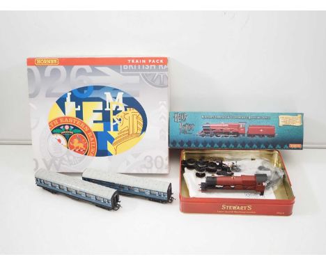 A mixed selection of HORNBY OO gauge model railway items all incomplete or for spares/repair -  comprising: A Coronation Scot