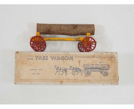 A CHARBENS Tree Wagon, some damage and horses missing - F in F box