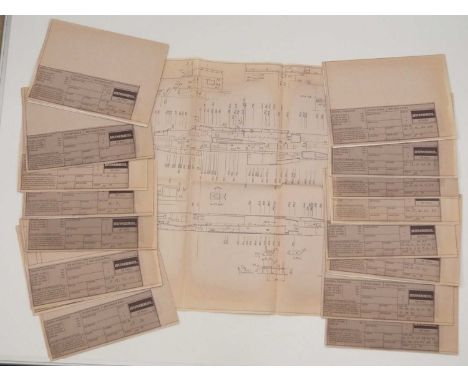 GENERAL MILLS/AIRFIX/PALITOY ARCHIVE: A large quantity of the plans/technical drawings for an unproduced Lightning Fighter Je