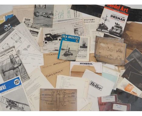 GENERAL MILLS/AIRFIX/PALITOY ARCHIVE: A selection of AIRFIX paperwork and internal documentation from the 1970s/80s - to incl