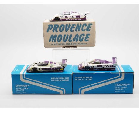 A group of 1:43 scale hand built resin models by PROVENCE MOULAGE - all 1986/90 Le Mans Jaguar XJR examples - G/VG in G boxes