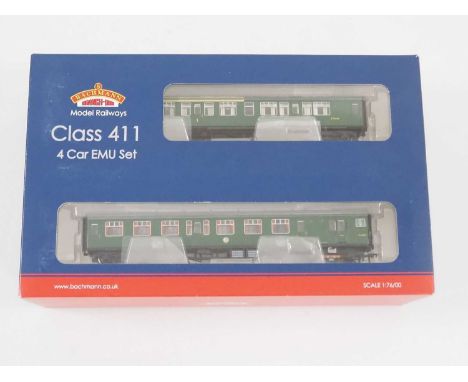 A BACHMANN OO gauge 31-426 4-car 4CEP EMU set in BR(S) green livery - VG/E in VG box