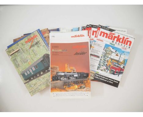 A quantity of MARKLIN model railways magazines including Insider Club (Q)