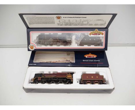 A pair of BACHMANN OO gauge steam locomotives comprising 31-202 rebuilt Patriot Class 'Morecambe and Heysham' in LMS black to