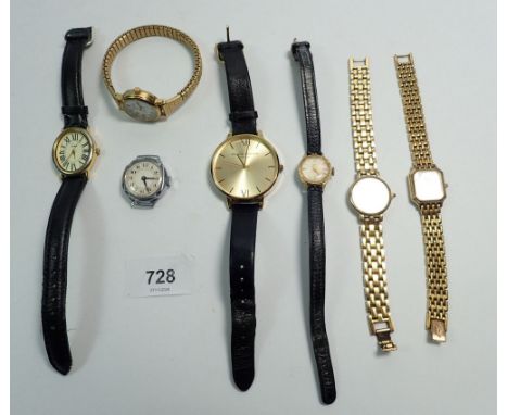 Seven ladies watches including Sekonda, Rotary etc.